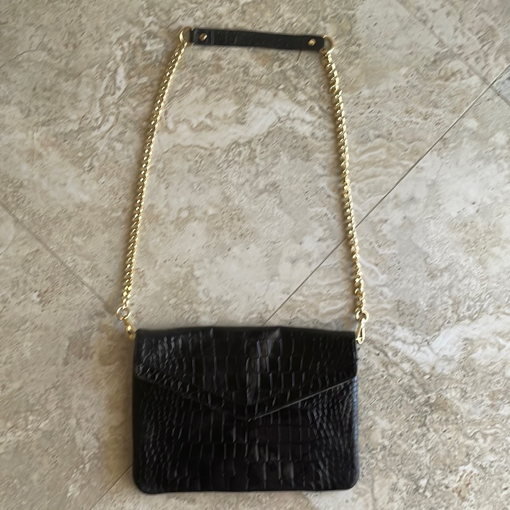 Black Leather Cynthia Rowley bag